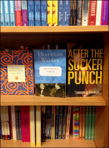 A view from a bookstore